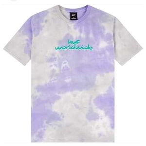 HUF Metallic Rose Graphic T-Shirt Tie Dye Size M